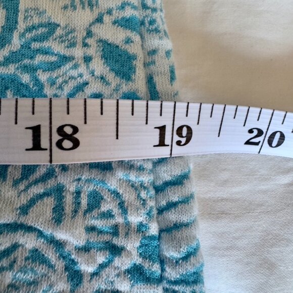 Zara Trafaluc Turquoise White Paisley Sleeveless Mini Dress With Cutout Back - Picture 13 of 14